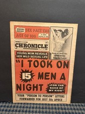 1972 National Star Chronicle Newspaper, Young Mom Wild Sex Life   (VRN10Q) picture