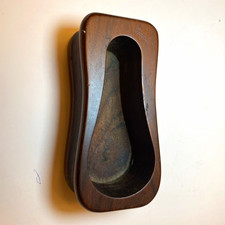 Vintage Handmade Solid Walnut Tobacciana Pipe Rest Tray Felt Bottom 5