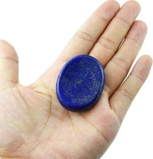 Lapis Lazuli Worry Stone Healing Crystal Palm Stone  Energy Gemstone Gift 1PC picture