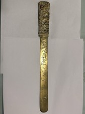 antique Japanese brass or mixed-metal letter opener picture