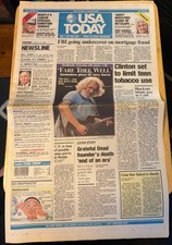 1995 Aug 10 USA TODAY and WASHINGTON POST Newspapers -  Death of Jerry Garcia picture