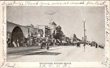 1905 Antique Undivided Postcard from The Boulevard On Revere Beach, 2088B picture