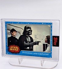 Topps 1977 Star Wars Card #10 Princess Leia Captured / Mag Case n Topps Seal picture