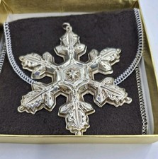 Vintage 925 1997 Gorham Collectible Snowflake Ornament picture