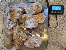10.26 LB NATURAL ARIZONA GOLD QUARTZ ORE RAW UNCRUSHED PROSPECTING GRAB BAG picture