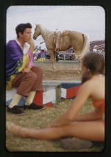 Photo:Ringling Bros Barnum Bailey Circus Rehearsal White Horse 1960s picture