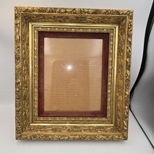 Antique Ornate Gold Gilt Wood & Wall Picture Frame 15.5 x 13.5 picture
