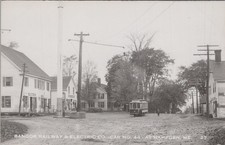 Bangor Railway Electric Co Car 44 Hampden Maine ME Trolley RPPC 1910s Postcard picture