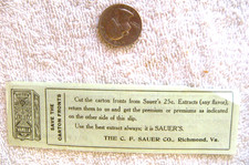 PREMIUM LIST SAUER'S VANULLA Richmond, Va. -circa 1920's picture