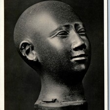 c1920s Florence, Italy RPPC Priest Neith Goddess Egyptian Museum Head Stone A361 picture
