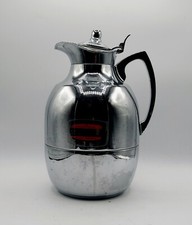 AEFI Original Western GERMANY Vintage Insulated Chrome Coffee Pitcher 1.25L picture