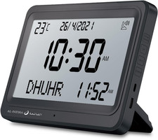 Azan Clock, Automatic Worldwide Digital 8 Azan Prayer Sounds Muslim Prayer Clock picture