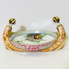 Antique 1920s Noritake Japan Deco Lady Sisters Bowl / Small Accessory Tray picture