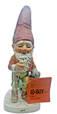 Gobel Gnome Fritz the Wine Merchant Co Boy Well 509 The Happy Boozer 1970 w Card picture