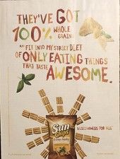 2012 Sun Chips 6 Grain Medley PRINT AD Strict Diet Taste Awesome - Frito Lay picture
