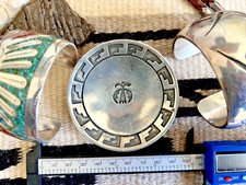 RARE vtg SOUTHWESTERN THUNDERBIRD TRINKET TRAY Fred Harvey era STERLING 46g dish picture