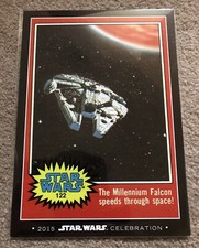 2015 Topps Star Wars Celebration Collectible LE Cards Millennium Falcon Set /100 picture