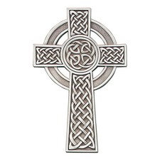 Christian Brands Pewter Knotted Celtic Hanging Wall Cross 8