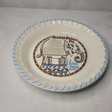 VTG Rare 1983 Royal China Peanut Butter Pie Plate Elephant Country Harvest picture