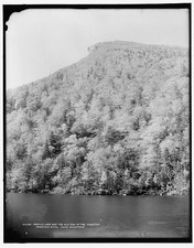 Profile Lake and the Old Man of the Mountain, Franconia Notch, White Mountains picture