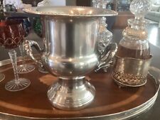 Vintage Ice Bucket Silver Plated Champagne Leonard Wine Chiller Urn picture
