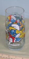 Vintage Smurfette Collector Glass 1983 Wallace Berrie Peyo collection picture