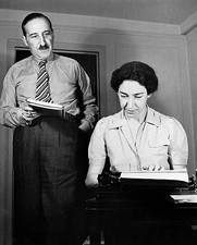 The German socialist writer Stefan Zweig with wife Elisabeth c- 1930s Old Photo picture