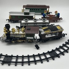 Vintage 1992 Toy State 6 Car Train Set Tested Works Extra Track Classic Express picture