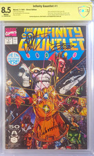 Marvel Infinity Gauntlet #1 1991 CBCS 8.5 Direct, Signed Starlin/Lim/Rubinstein picture