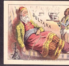 Antique Hookah 1882 Sheik Pipe Sultana Coffee Great A&P Tea Victorian Trade Card picture