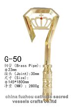 BRASS CROZIER with crown head G-50 picture