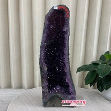 19.8LB Natural Raw Amethyst Cathedral Geode Cave Deep Purple Crystal Mineral picture
