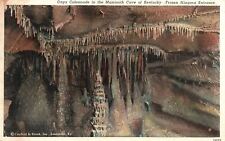 Vintage Postcard 1939 Onyx Colonnade Mammoth Cave Kentucky Frozen Niagara KY picture
