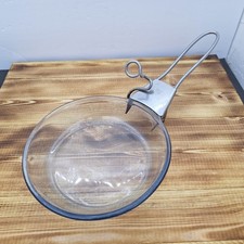 Pyrex Flameware Metal Grip Removable Handle & Glass Skillet /0825-127-2 picture