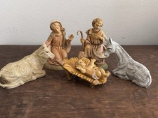 Fontanini Nativity Italy  5 Figures  100 Series 4” Scale Vintage picture