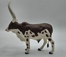 Ankole Watusi Bull Figure Toy Gift Child Plastic Figura Toro Plástico Juguete  picture