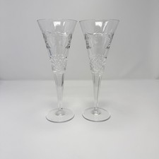Waterford Millennium Peace Champagne Flutes Set of 2- 9 1/4