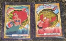 2026 Topps Chrome Disney Ariel & Sebastian Both  Gold Refractor /50 picture