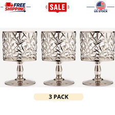 Combo 3-Pack Bath & Body Works Vine Leaf Pedestal 3-Wick Candle Holder Set picture
