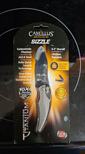 Camillus Sizzle AUS-8 Plain Edge Pocketknife Gray GFN Assisted Liner Lock picture