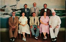 Vtg 1950s Hackney's Seafood Restaurant Executive Staff Postcard Atlantic City picture