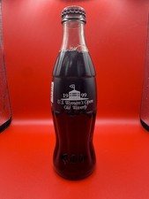 1999 Coca-Cola U.S. Women’s Open Old Waverly 8oz Glass Bottle Full Sealed picture