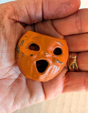 Dollhouse Miniature OOAK Halloween paper mache style choir boy Jack O Lantern picture