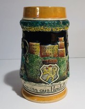 Vintage Gruss Aus Heidelberg German Porcelain Beer Stein Mug Handpainted 6.5” picture