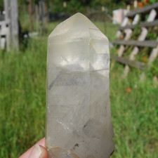 SALE was 280 | 5.25in 388g Isis Face Golden Healer Lemurian Quartz Crystal, Phan picture