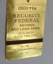 1970s? Security Federal Savings & Loan Assn. 211 S. Gill St. Alcoa TN Blount Co picture