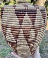 Tohono O'odham (Papago) Native American Coiled Olla Basket 10