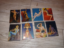 ANTIQUE Risque Pocket Mirror Pretty nude, Woman Celluloid Rare Nude Lady lot 8 picture