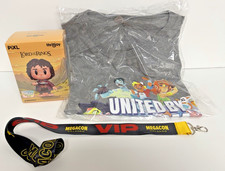 Megacon 2026 Exclusive VIP Set -Frodo Thrilljoy, VIP Lanyard, Grey Large T-shirt picture