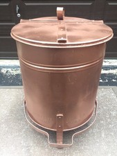 Vintage Just Rite Oily Waste Can Gas Station Chicago Tested Working Can 1900’s picture